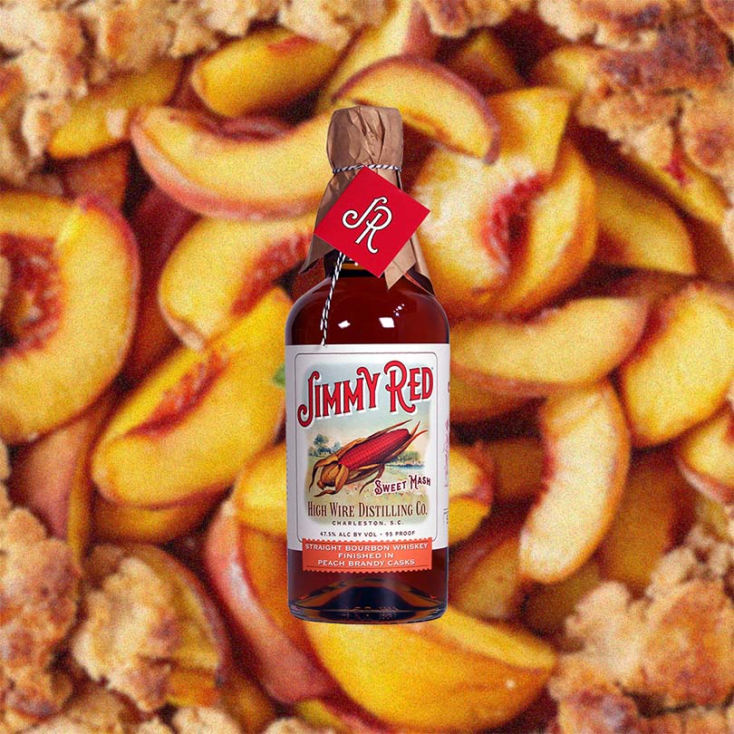 Jimmy Red Straight Bourbon Whiskey Peach Brandy Cask Finish - Image 2