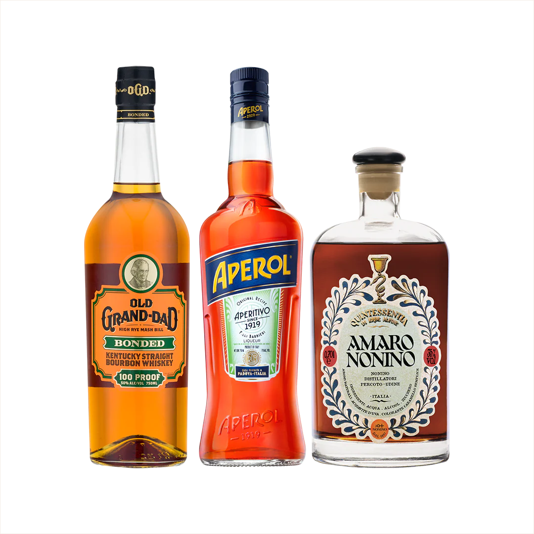 Paper Plane Set: Old Grand-Dad + Aperol + Amaro Nonino