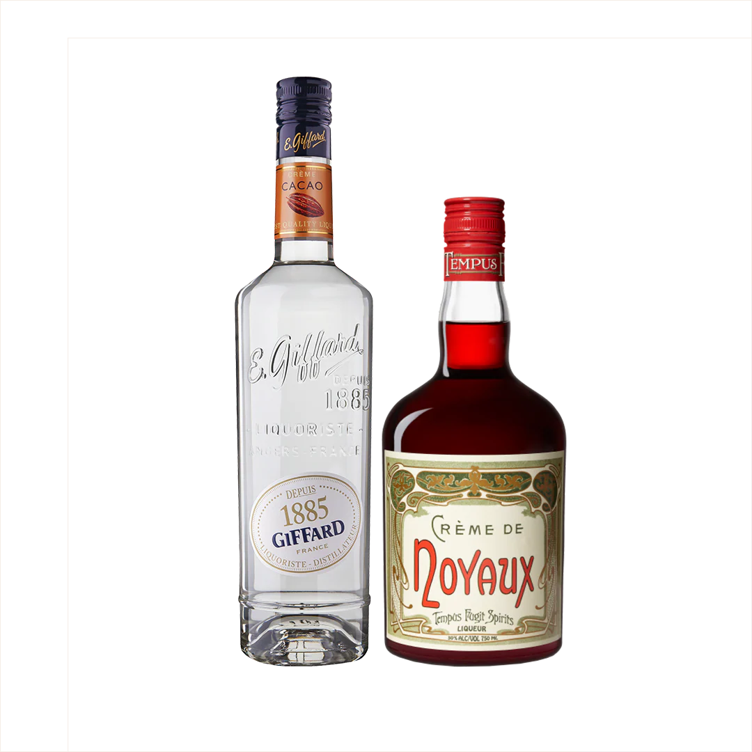 Pink Squirrel Cocktail: Tempus Fugit Crème de Noyaux + Giffard Crème de Cacao