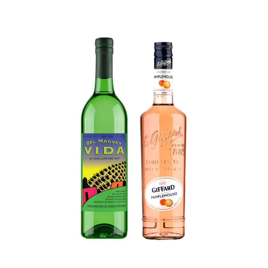 Perfect Paloma Cocktail Set: Del Maguey VIDA + Giffard Pamplemousse